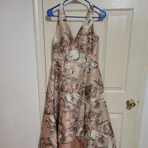 Light pink/cream floral ball gown